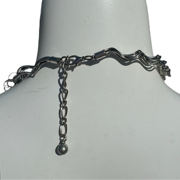 Rare VTG Flower Statement Bib Necklace - Picture 2 of 6